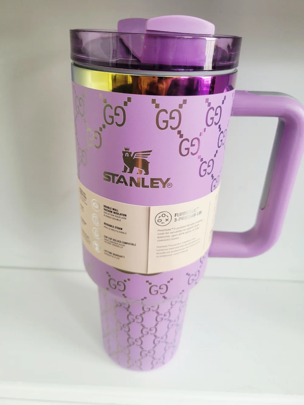 Stanley Lavender Logo Travel Mug - Picture 1 of 2